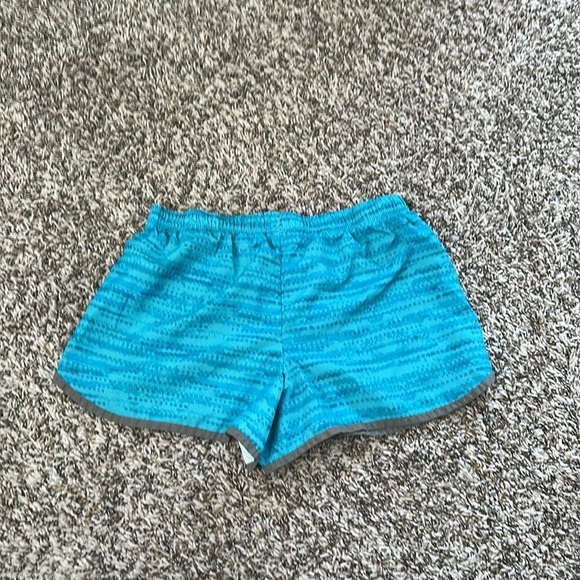 Champion Girl's Size XL Aqua Blue Athletic Running Shorts with Panty Liner - Picture 4 of 6